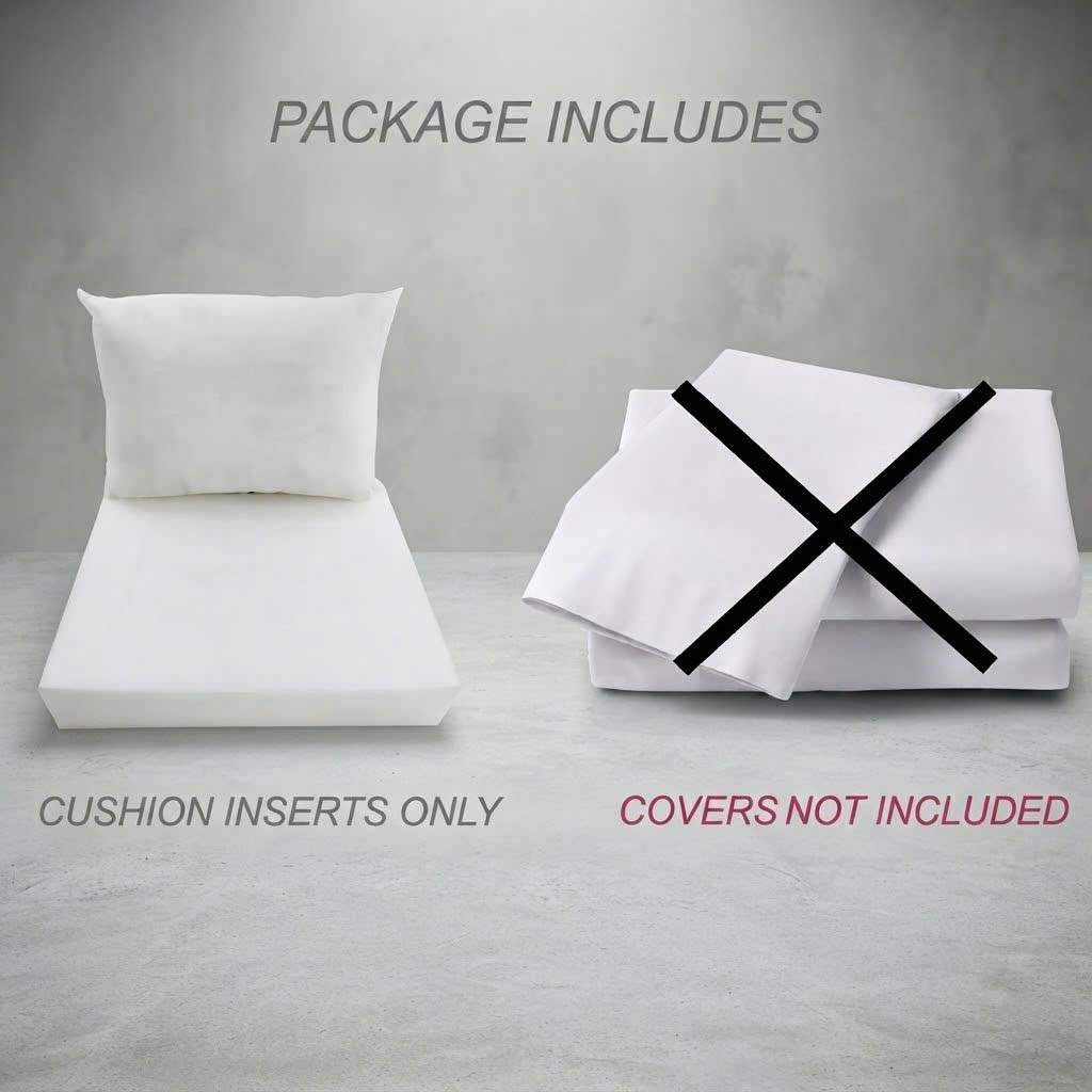 Deep Seat Cushion Insert for Patio Furniture Sofa Couch, Replacement Indoor Outdoor Deep Seating Cushion | Insert Only |