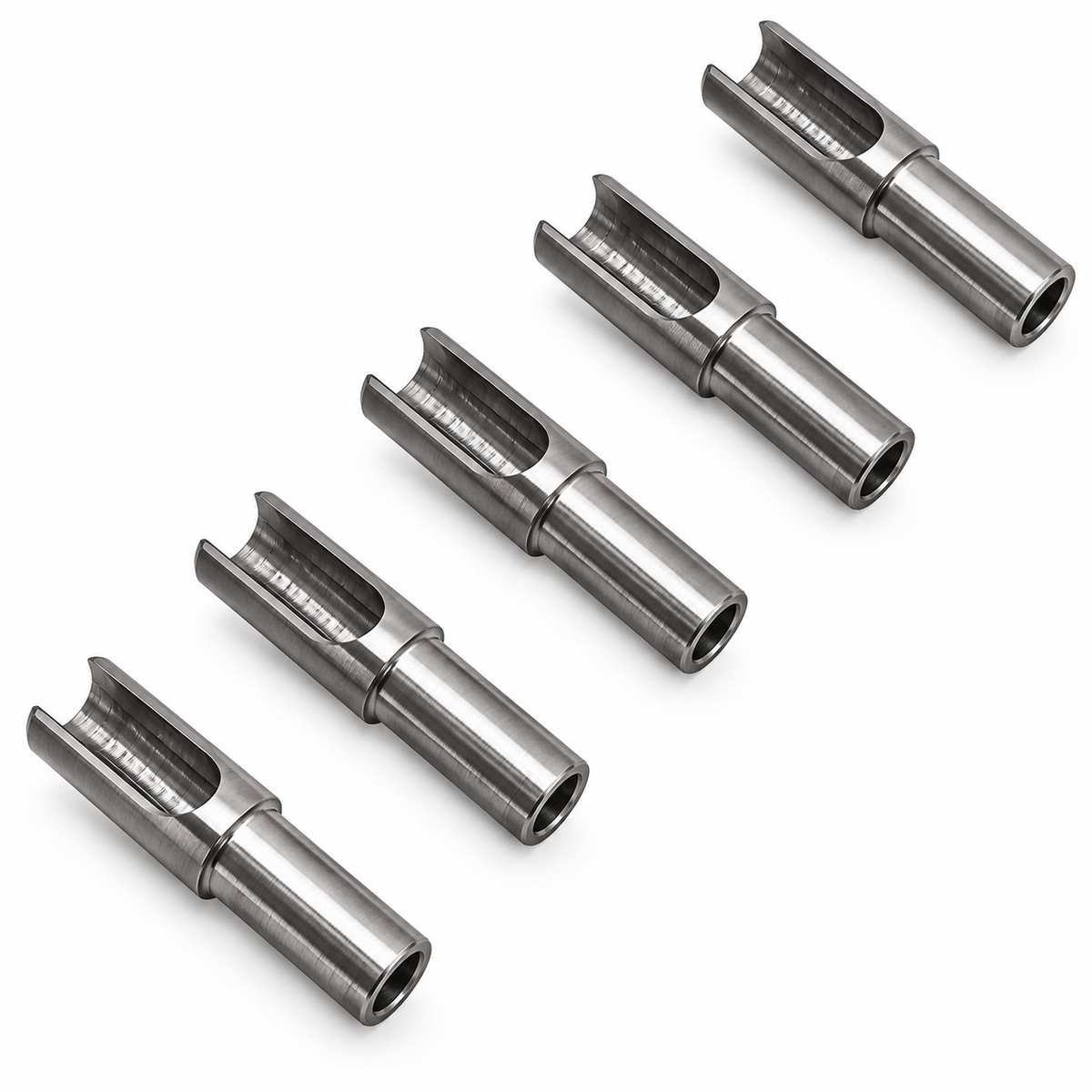 5 Pc Set T316 Stainless Steel Hand Swage Angle Stud for 1/8" and 3/16" Cable Railing, Cable Rail Fittings