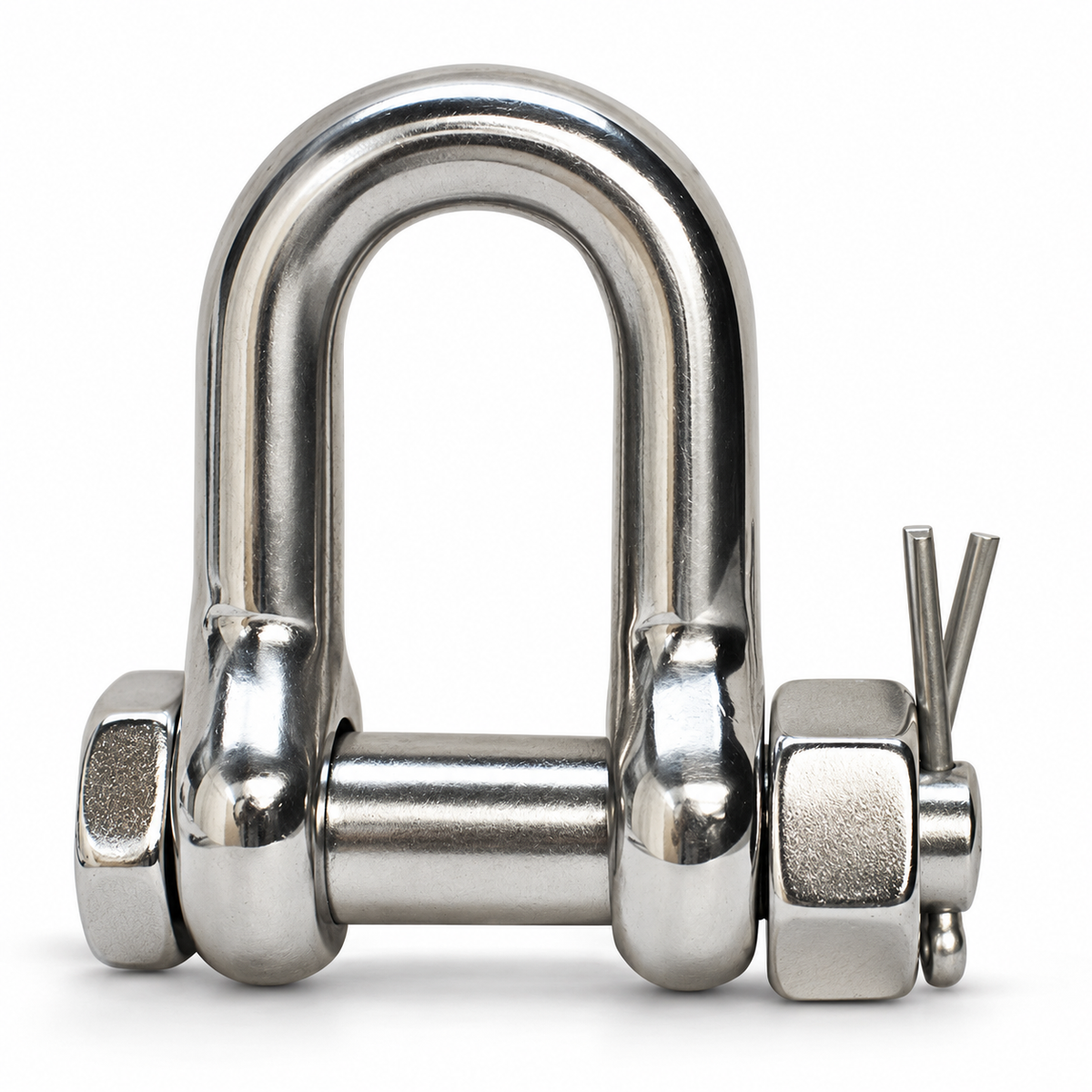 Stainless Steel 316 Bolt Pin Chain D-RING SHACKLES 3/16" to 3/4" Oversized Pin