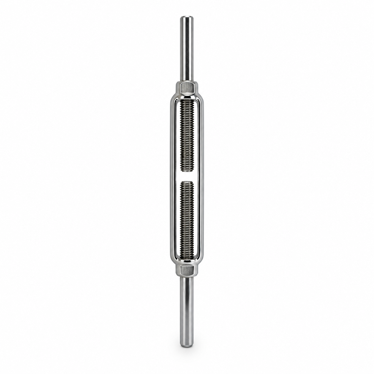 4 Pc Set Marine T316 Stainless Steel Stub End Turnbuckle, Adjustable Rigging Tensioner for Cable, Wire Rope, Dock