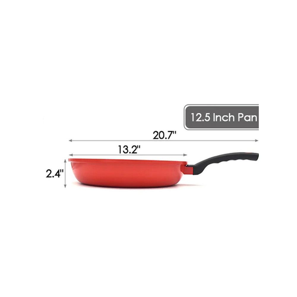 8" to 13" 3D Diamond Coating Nonstick Frying Pan, Made in Korea Cookware Pan for Everyday Cooking