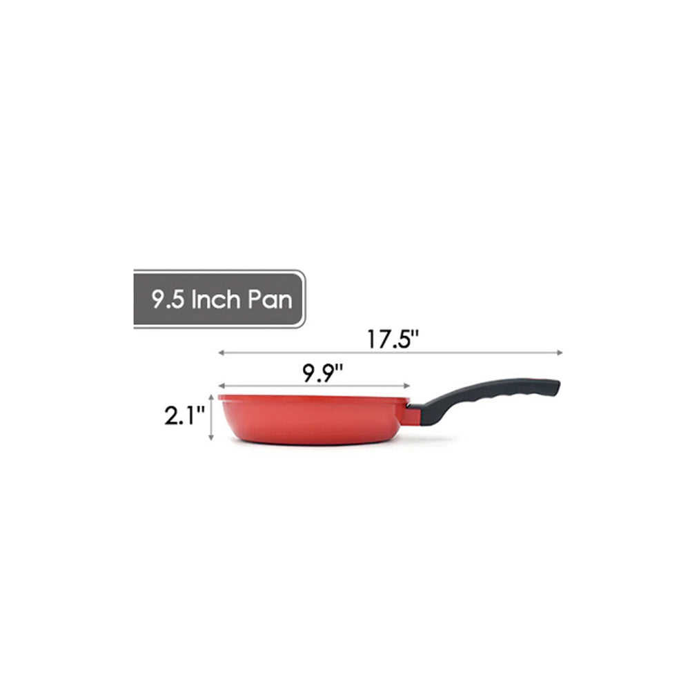 8" to 13" 3D Diamond Coating Nonstick Frying Pan, Made in Korea Cookware Pan for Everyday Cooking