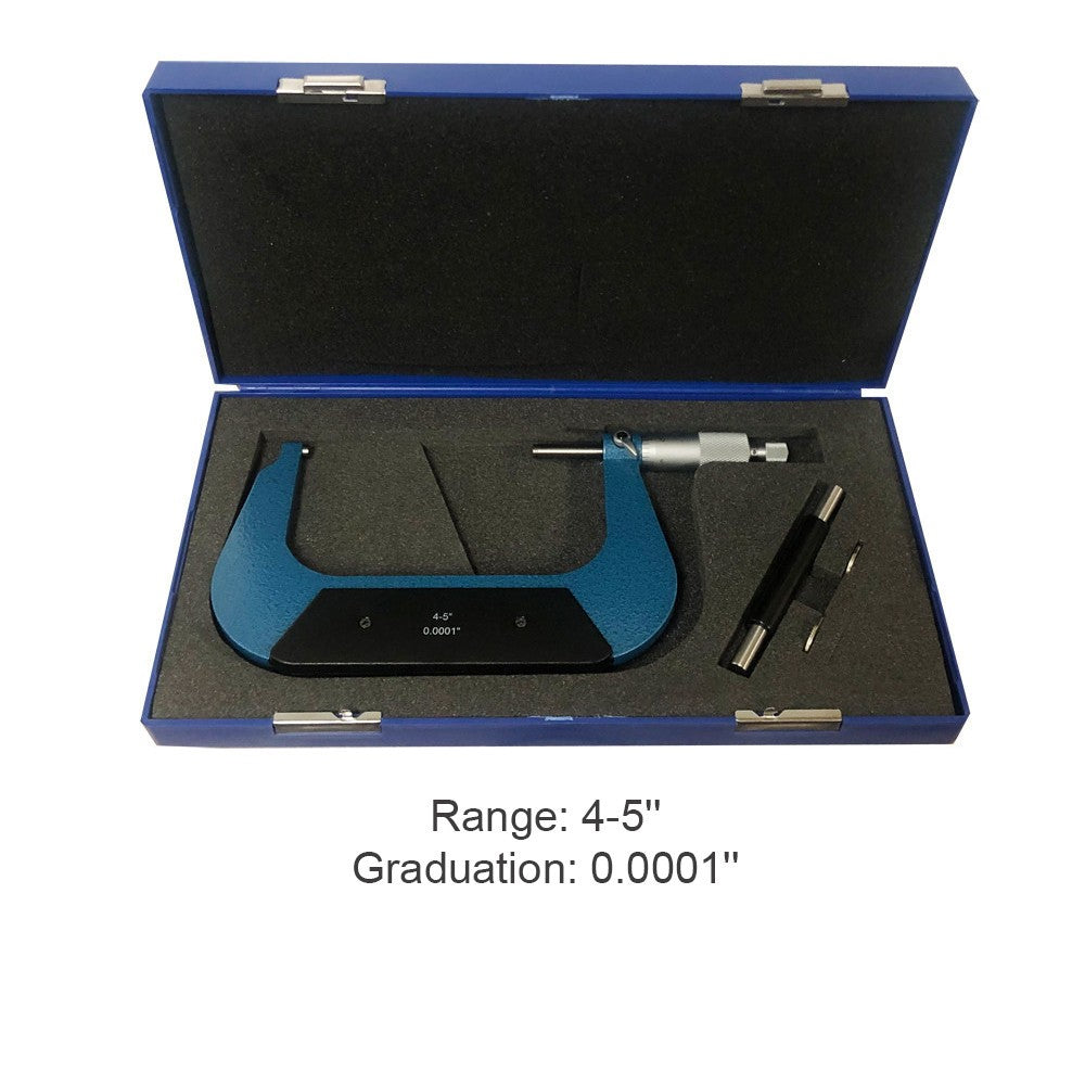 Outside Micrometer Ratchet Stop Hardened Spindle Precision Tool for Machinists
