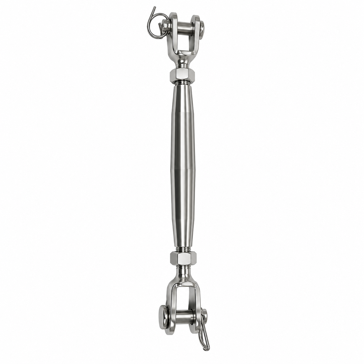 5 Pc Set T316 Stainless Steel Jaw Jaw Closed Body Turnbuckle, 3/16", 1/4", 5/16", 3/8", 5/8" Rigging Tensioner