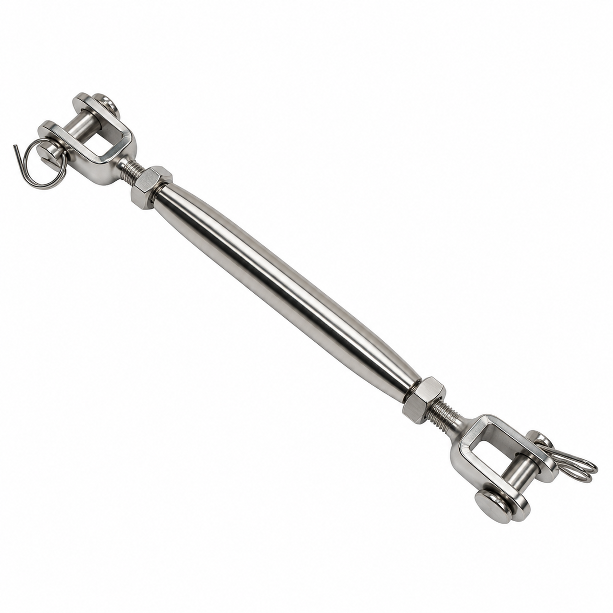 5 Pc Set T316 Stainless Steel Jaw Jaw Closed Body Turnbuckle, 3/16", 1/4", 5/16", 3/8", 5/8" Rigging Tensioner