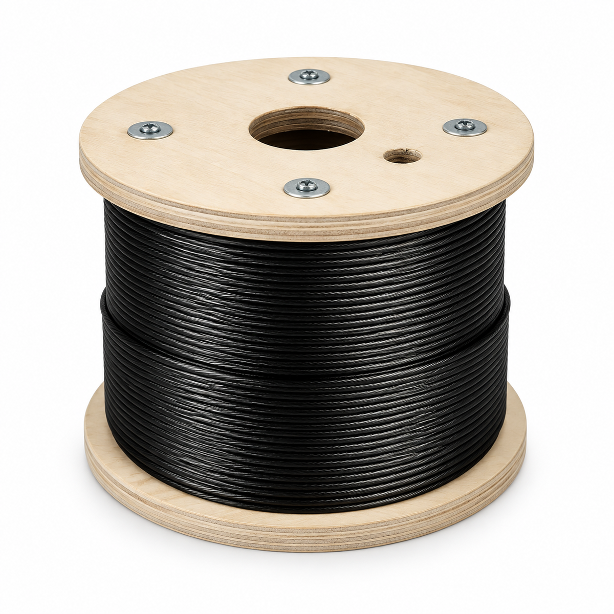 500Ft 316 Stainless Steel Black Oxide 1x19 Construction Cable Wire Rope,1/8", 3/16" Diameter