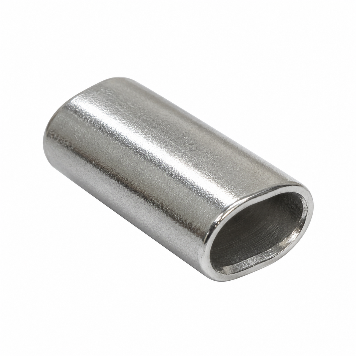 10 Pc Set Marine T316 Stainless Steel Wire Rope Oval Sleeve, Cable Crimp Sleeve Fittings for Rigging and Railing