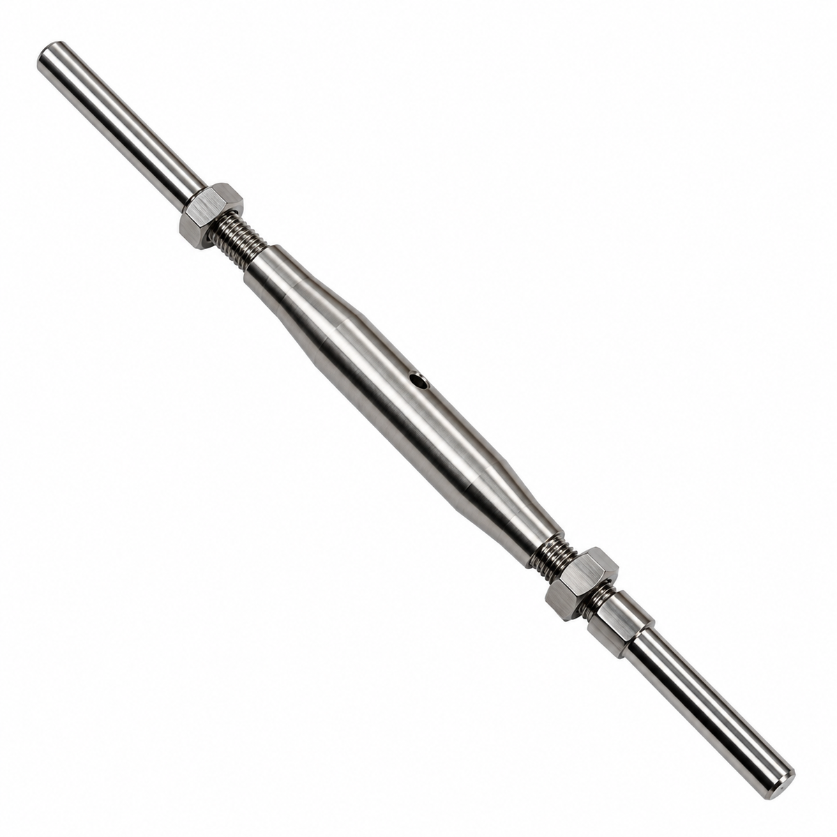 4 Pc Set Marine Stainless Steel Thread Fork and Swage Stud Turnbuckle for Cable Wire, Wire Rope Railing Tensioner
