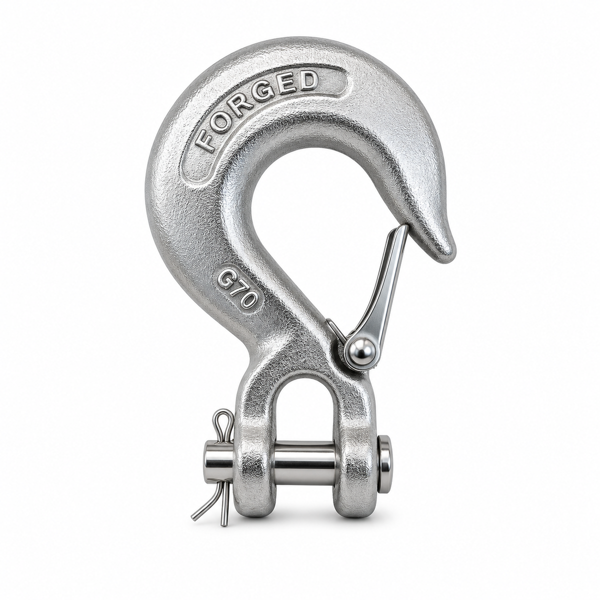 Mil-Spec T316 Stainless Steel Drop Forged Clevis Slip Hook, Marine Grade Rigging Hook for Chain, Rope, Cable, and Lifting