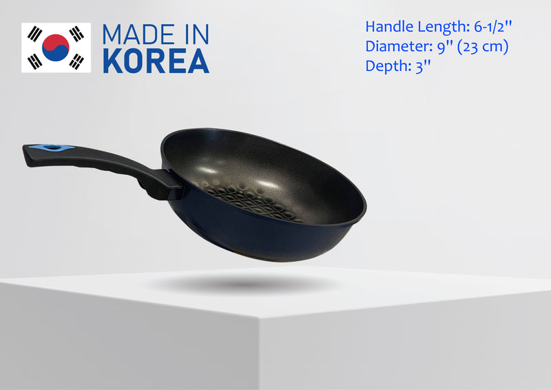 3D Diamond Coating Nonstick Wok, Frying Pan Skillet,Stir Fry Pan - MADE IN KOREA