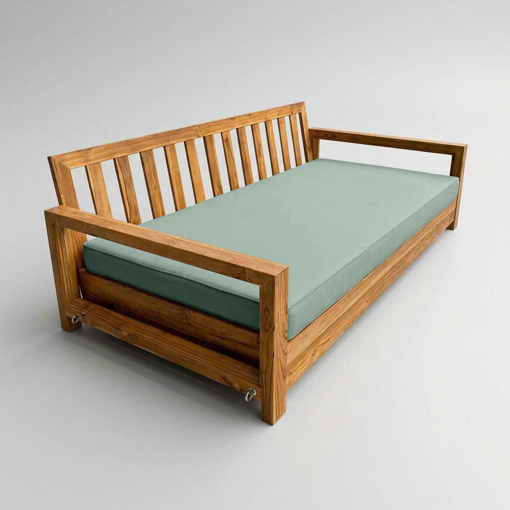 Pipe Trim 8" Full Size 75x54x8 Outdoor Daybed Fitted Sheet Slip Cover Only -AD002