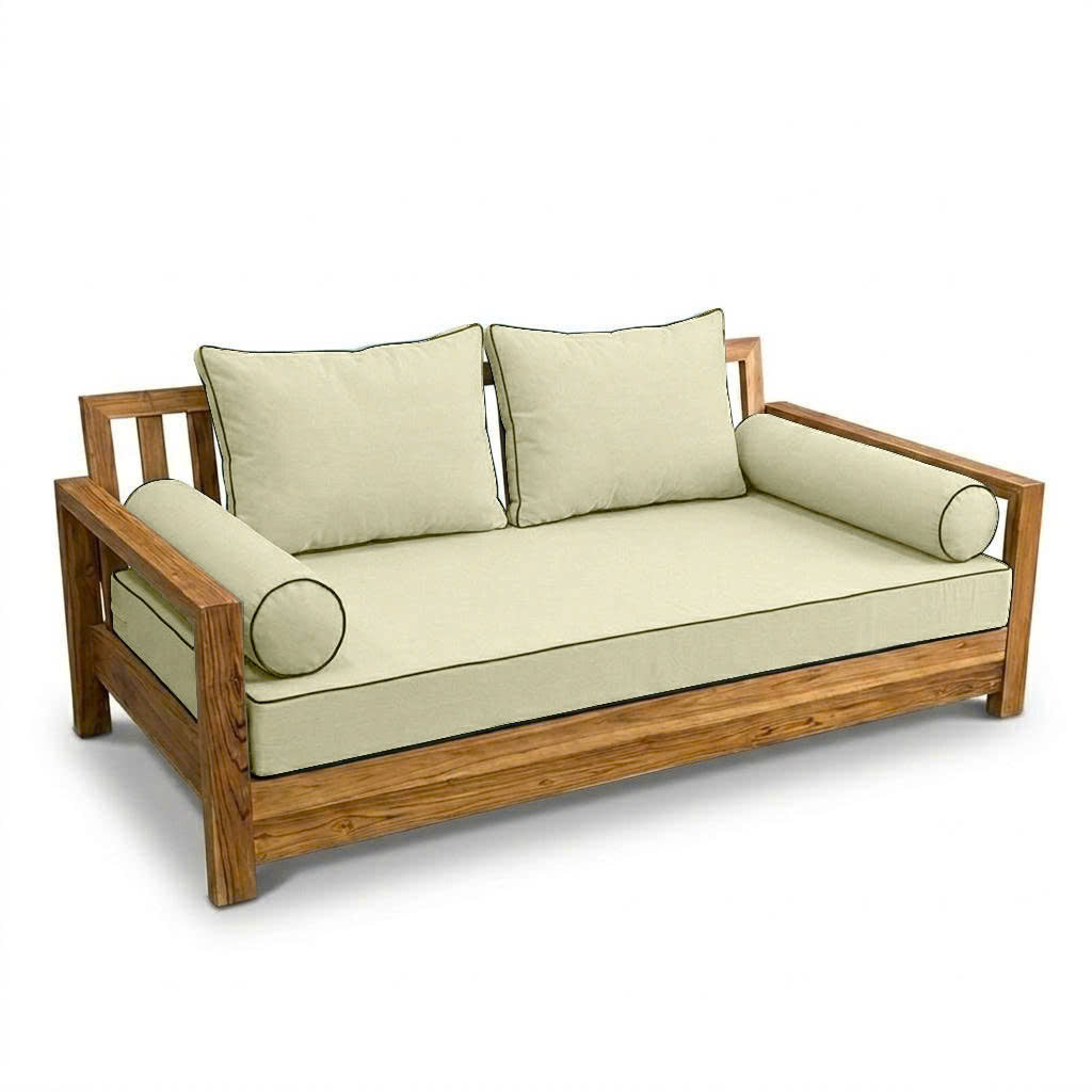 STYLE 1 - Mattress & Pillow Bolster Cushion Cover and Insert for Outdoor Indoor Daybed Porch Swing Bed Crib Size
