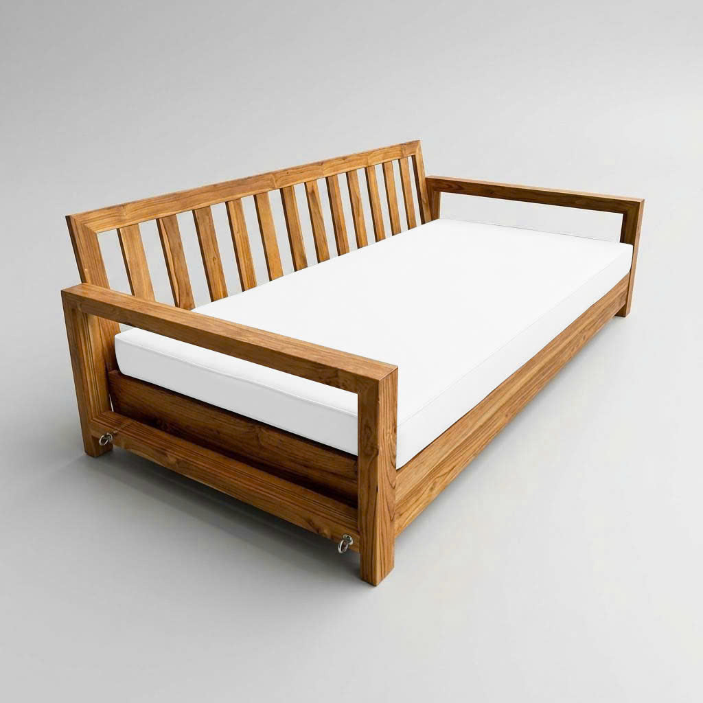 Pipe Trim 8" Twin Size 75x39x8 Outdoor Daybed Fitted Sheet Slip Cover Only -AD106