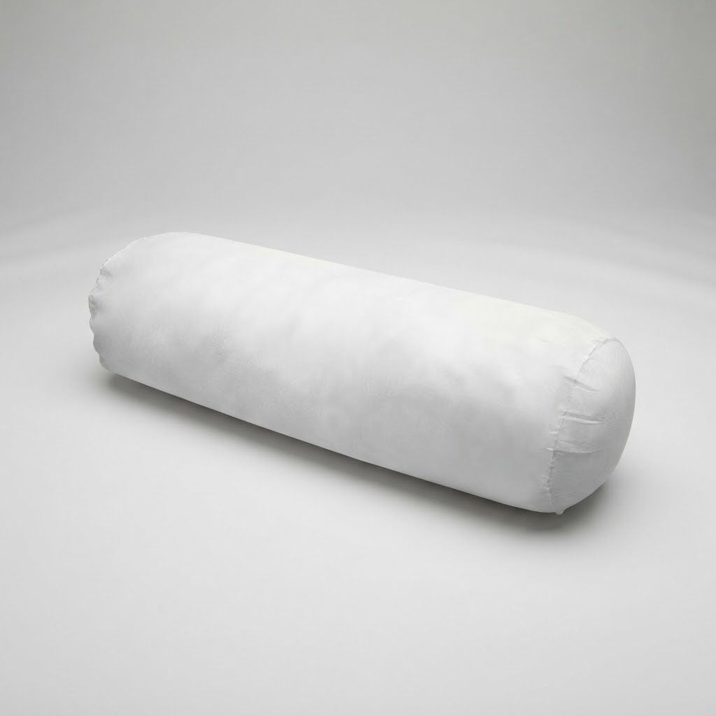 Medium Size 24"x6" Outdoor Round Long Bolster Pillow Polyester FiberFill Decorative Bolster for Porch Swing Couch Sofa Cushion |INSERT ONLY|