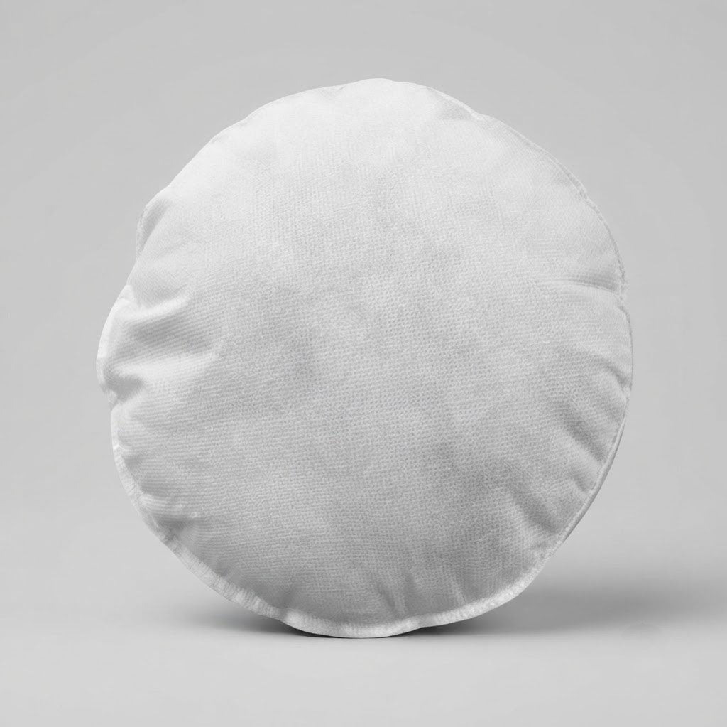 Outdoor Round Long Bolster Pillow Insert, Polyester FiberFill Replacement Cushion for Porch Swing, Couch, Sofa, Patio, and Bench