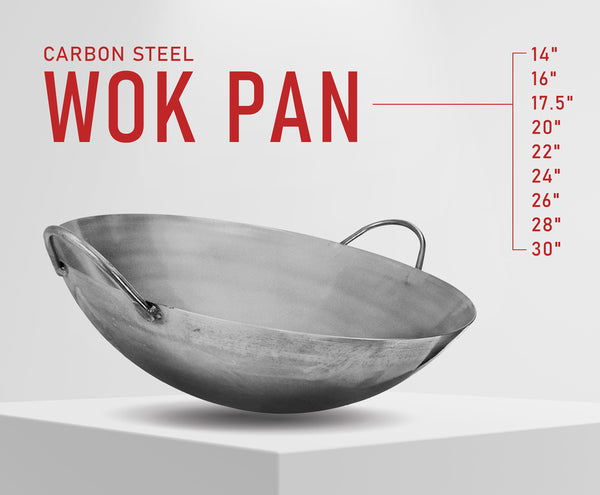 Carbon Steel Wok Pan Gourmet Chef Chinese Traditional Wok Cookware