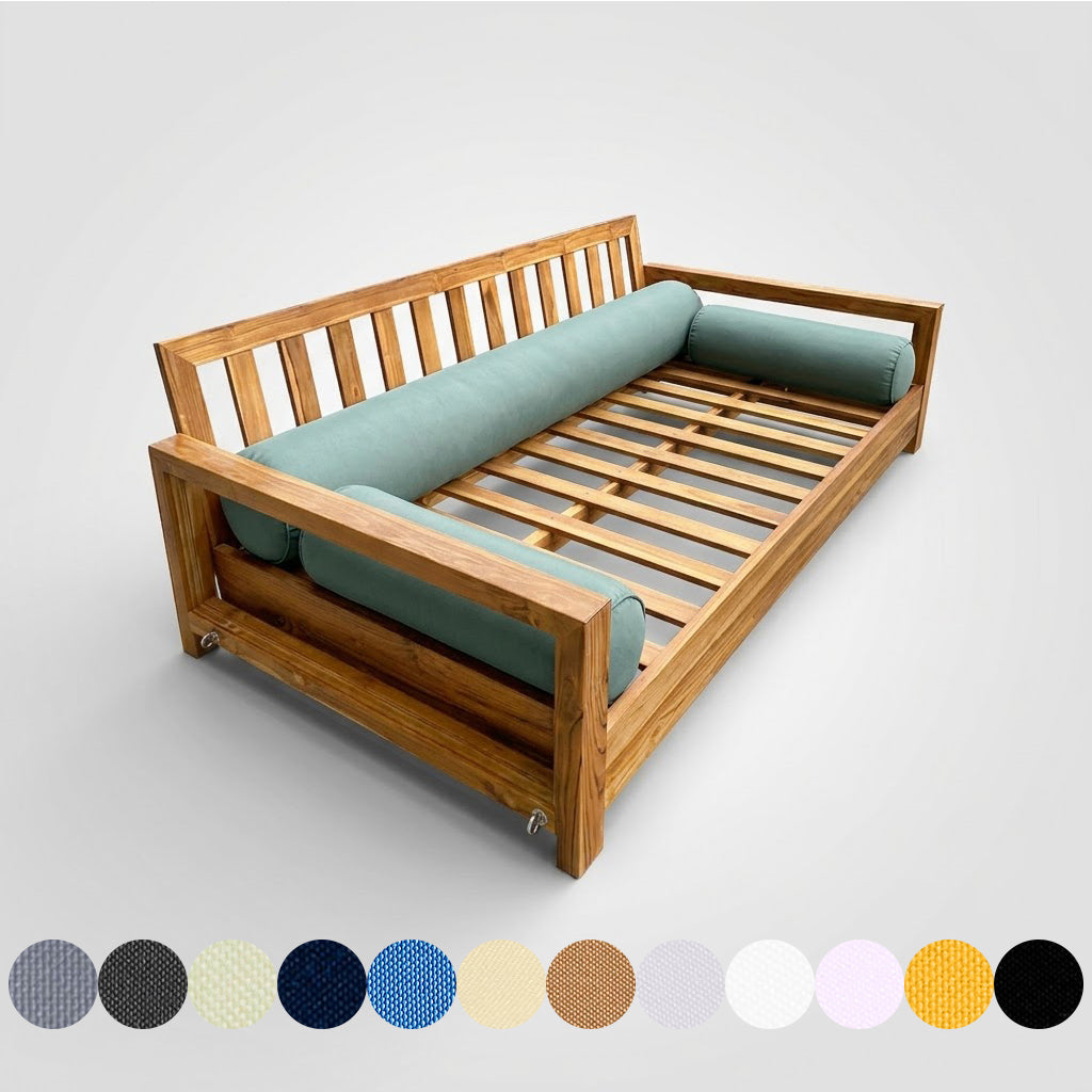 STYLE 6 - Bolster Pillow for Outdoor Indoor Daybed Porch Swing Bed | COVERS ONLY |