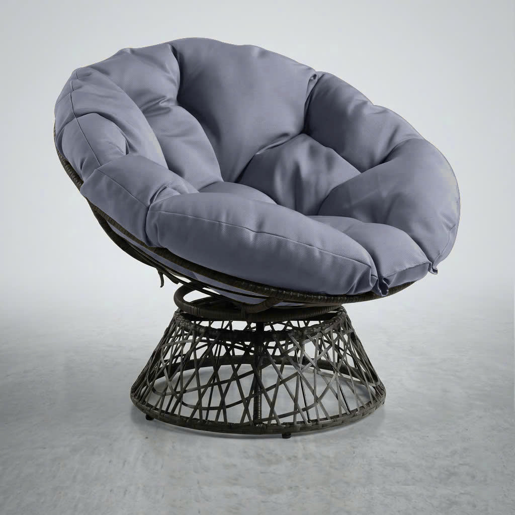 AD001 44" x 6" Round Papasan Ottoman Cushion 10 Lbs Fiberfill Polyester Replacement Pillow Floor Seat Swing Chair Outdoor-Indoor