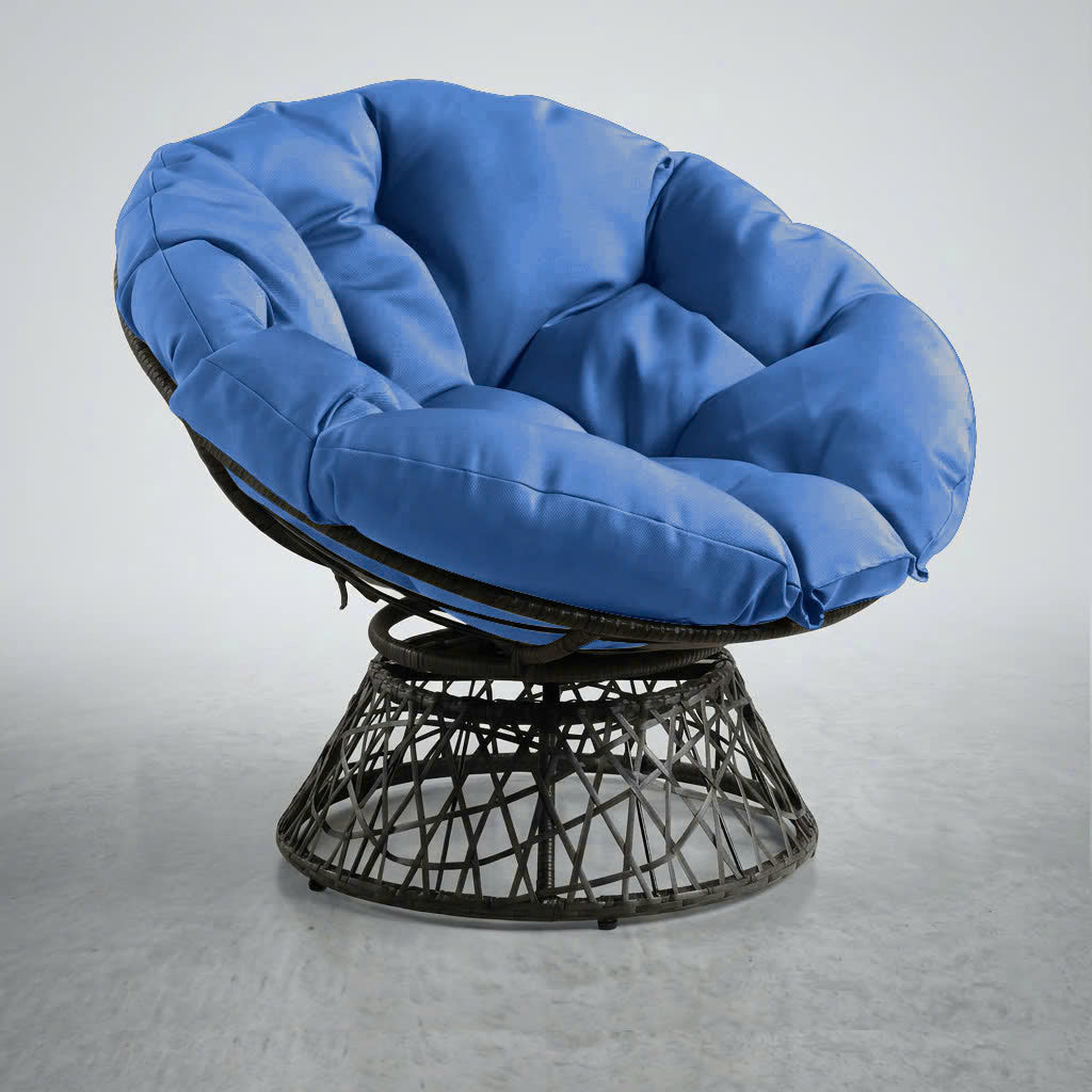 AD102 44" x 6" Round Papasan Ottoman Cushion 10 Lbs Fiberfill Polyester Replacement Pillow Floor Seat Swing Chair Outdoor-Indoor