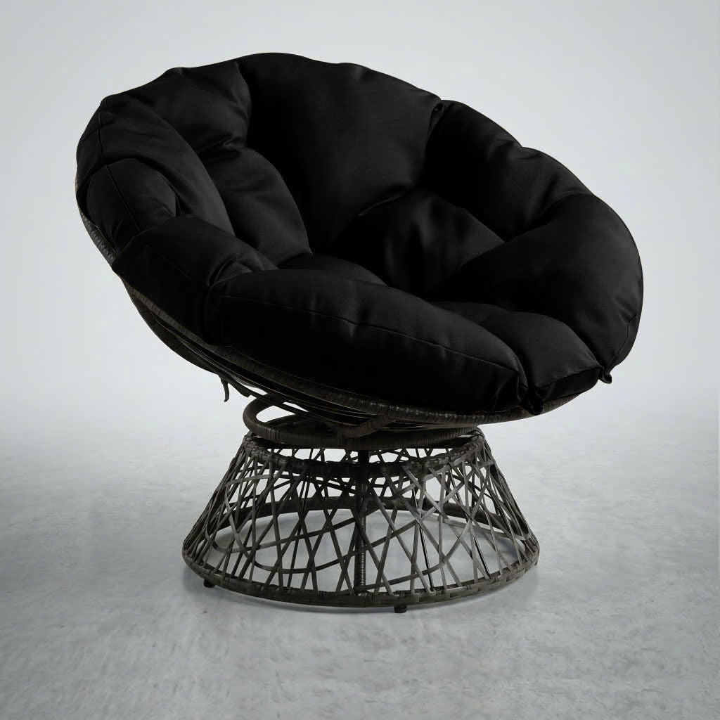 AD109 44" x 6" Round Papasan Ottoman Cushion 10 Lbs Fiberfill Polyester Replacement Pillow Floor Seat Swing Chair Outdoor-Indoor