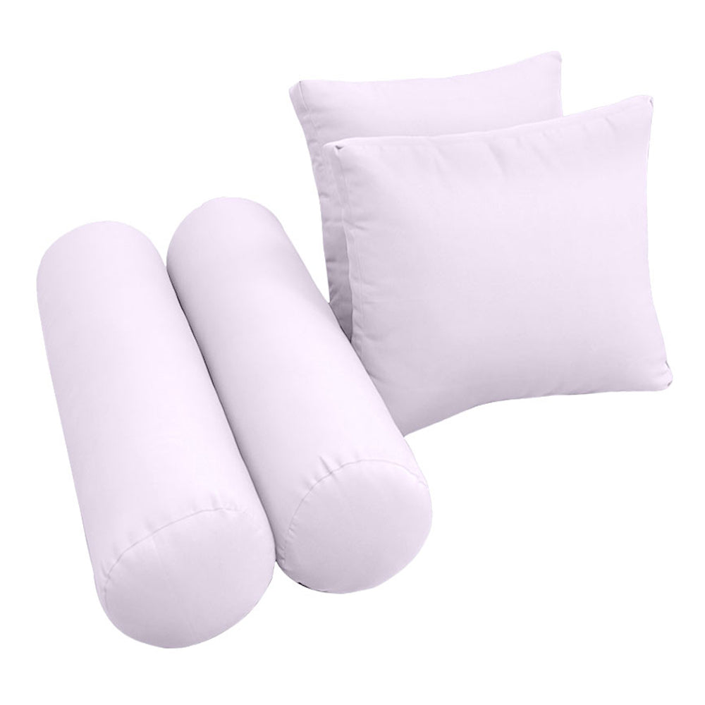 STYLE 1 - Mattress & Pillow Bolster Cushion for Outdoor Indoor Daybed Porch Swing Bed Queen Size | COVERS ONLY |