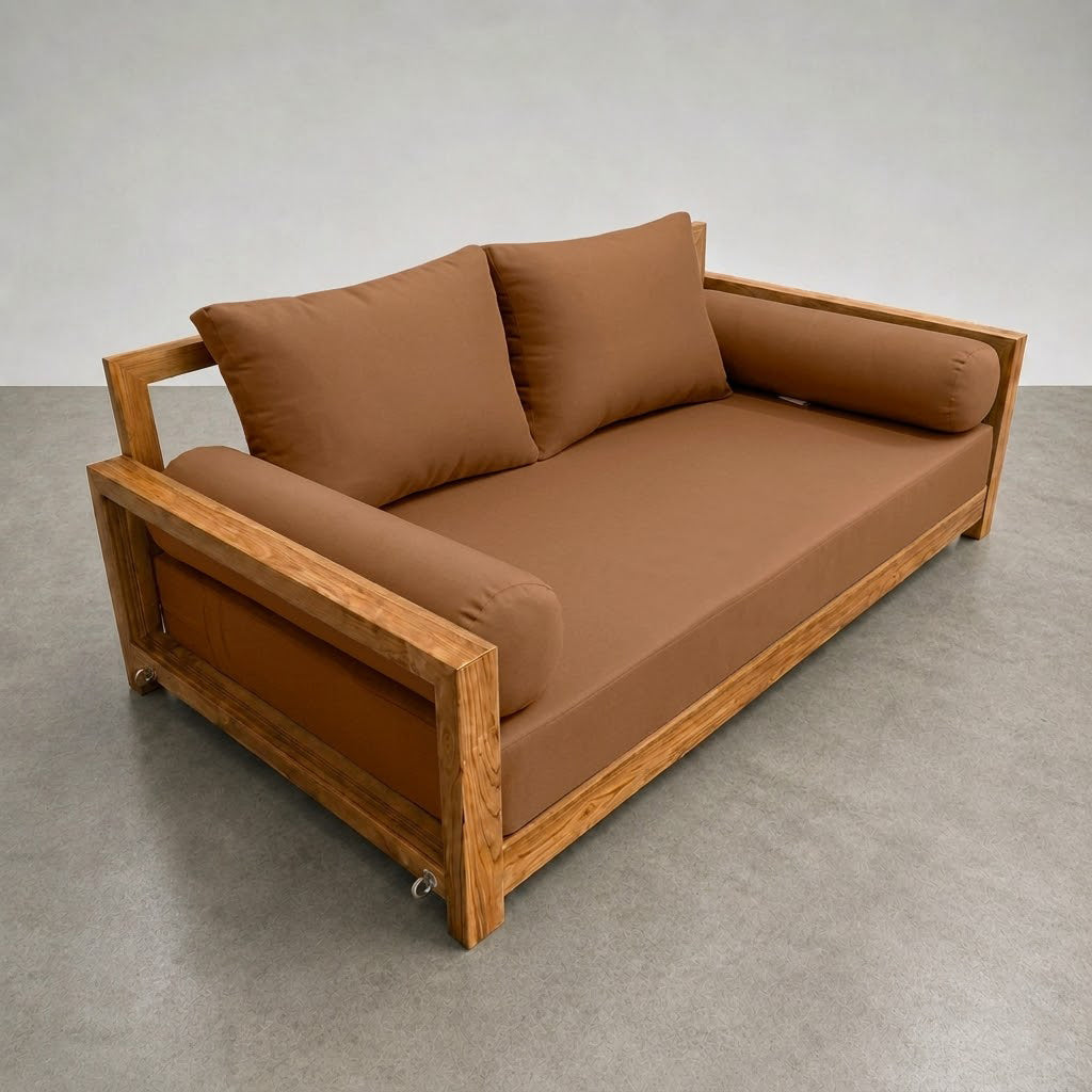 STYLE 1 - Mattress & Pillow Bolster Cushion Cover and Insert for Outdoor Indoor Daybed Porch Swing Bed Crib Size