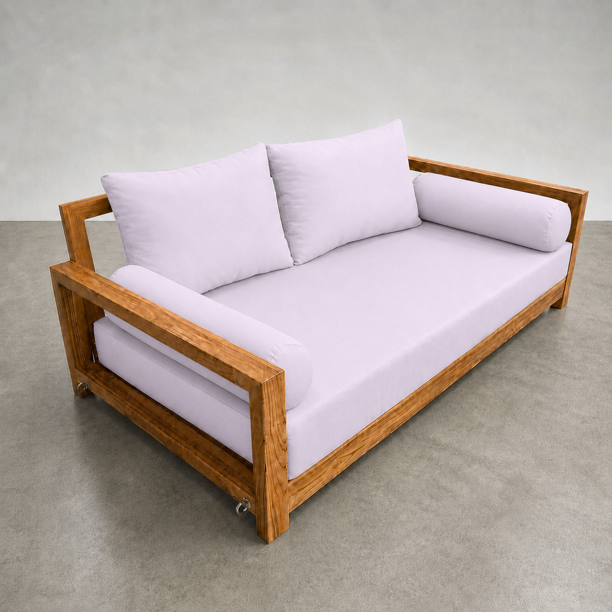 Style1 Full Size 5PC Knife Edge Outdoor Daybed Mattress Cushion Bolster Pillow Slip Cover Complete Set AD107