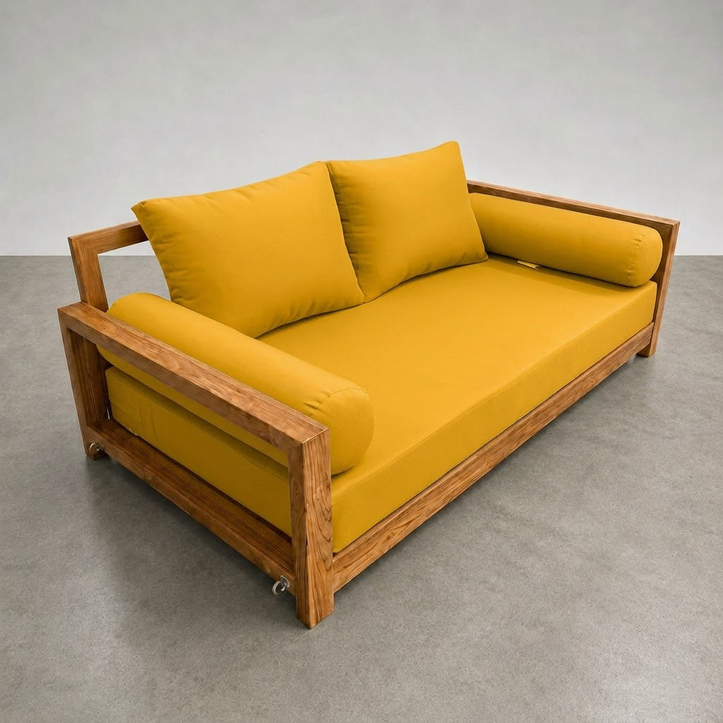 STYLE 1 - Mattress & Pillow Bolster Cushion Cover and Insert for Outdoor Indoor Daybed Porch Swing Bed Crib Size
