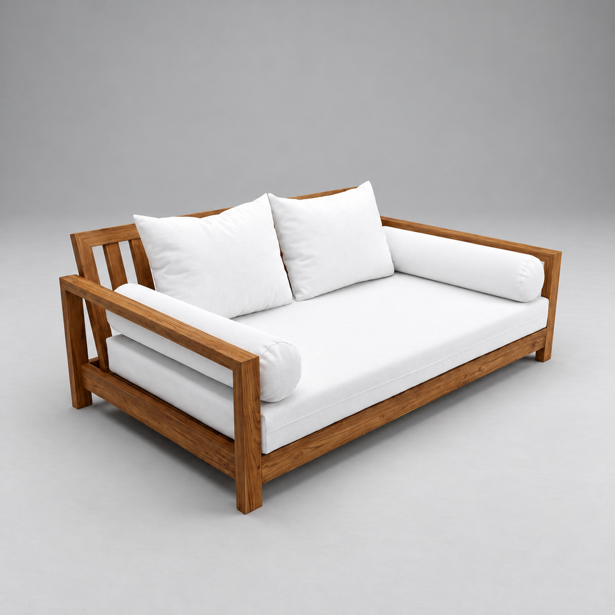 STYLE 1 Twin Size Mattress Foam, Pillow & Bolster Cushion Polyester Fiberfill Inserts for Outdoor Indoor Daybed Porch Swing Bed | INSERT ONLY |
