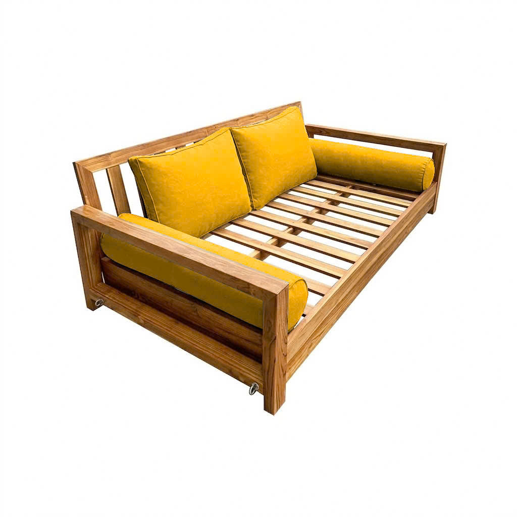STYLE 1 Pillow & Bolster Cushion for Outdoor Indoor Daybed Porch Swing Bed Twin Size | COVERS ONLY |