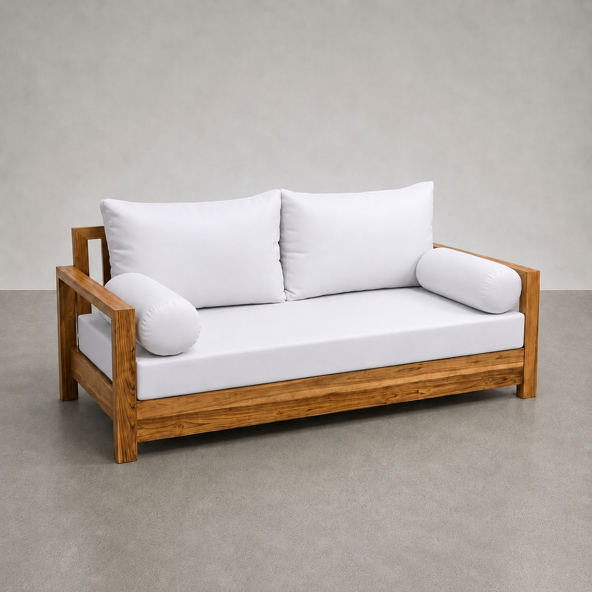 Style2 Full Size 5PC Knife Edge Outdoor Daybed Mattress Cushion Bolster Pillow Slip Cover Complete Set AD105