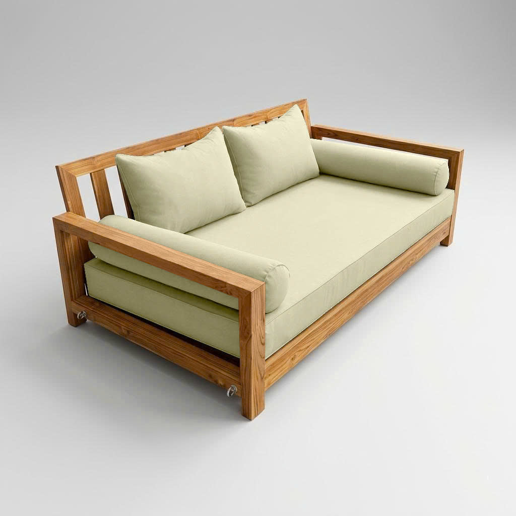 STYLE 4 - Mattress & Pillow Bolster Cushion Cover and Insert for Outdoor Indoor Daybed Porch Swing Bed Twin Size