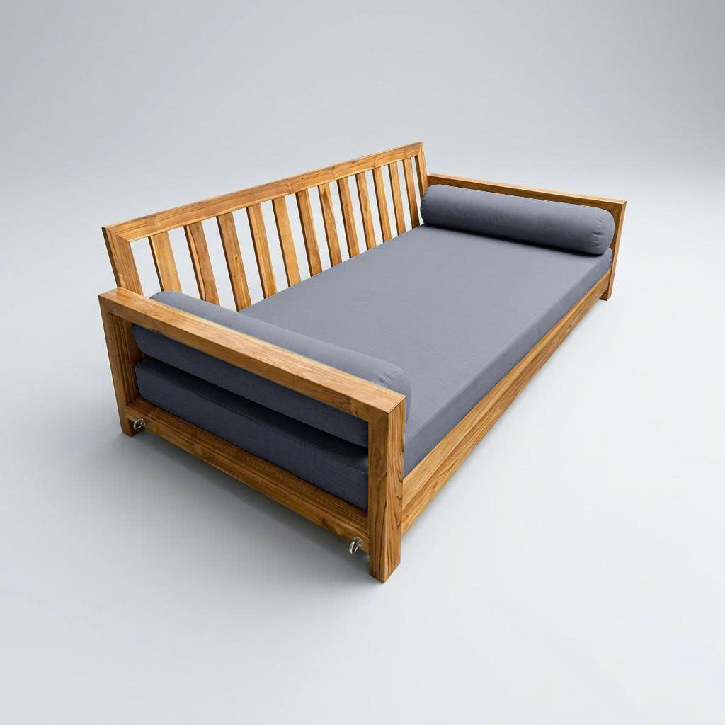 Style5 Twin-XL Size 3PC Knife Edge Outdoor Daybed Mattress Cushion Bolster Pillow SlipCover COMPLETE SET AD001