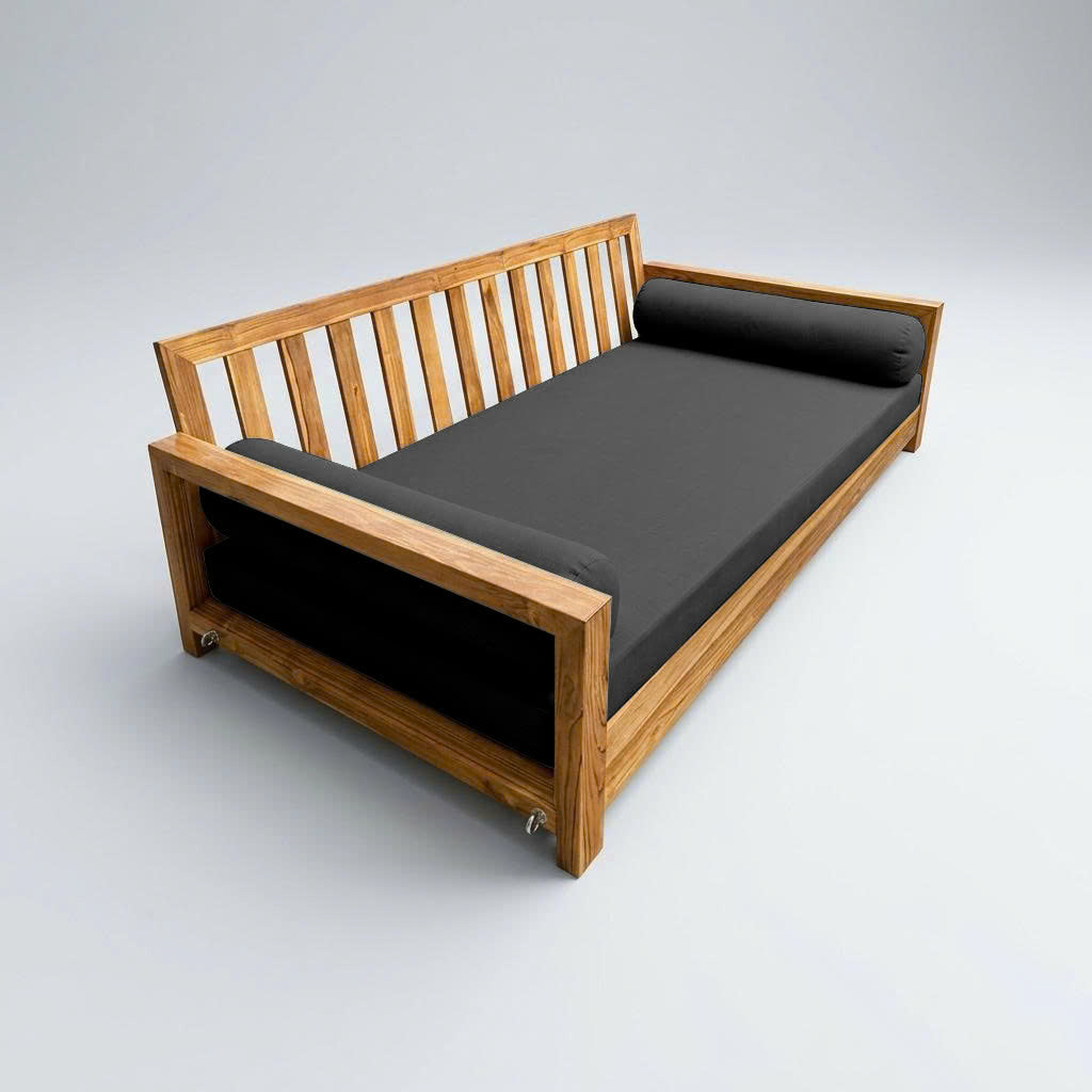 Style5 Full Size 3PC Knife Edge Outdoor Daybed Mattress Cushion Bolster Pillow Slip Cover COMPLETE SET AD003