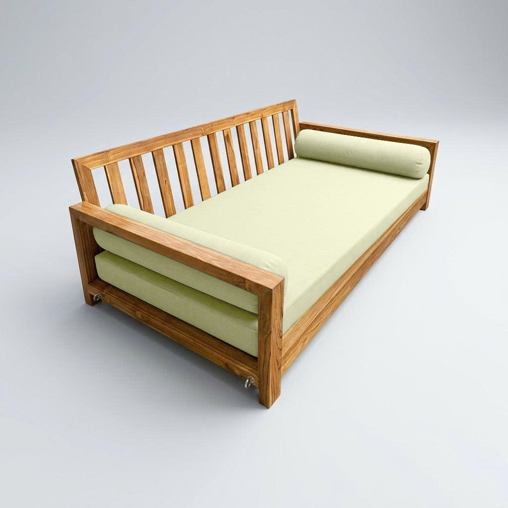 STYLE 5 - Mattress & Bolster Pillow for Outdoor Indoor Daybed Porch Swing Bed Crib Size | COVERS ONLY |