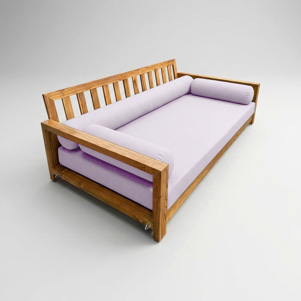 Style6 Twin-XL Size 4PC Knife Edge Outdoor Daybed Mattress Cushion Bolster Pillow Slip Cover COMPLETE SET AD107
