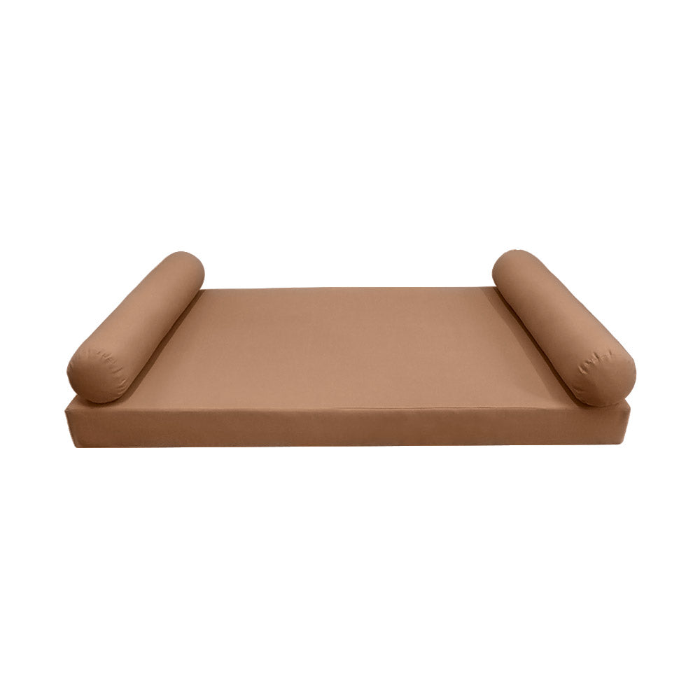 STYLE 5 - Mattress & Bolster Pillow for Outdoor Indoor Daybed Porch Swing Bed Queen Size | COVERS ONLY |