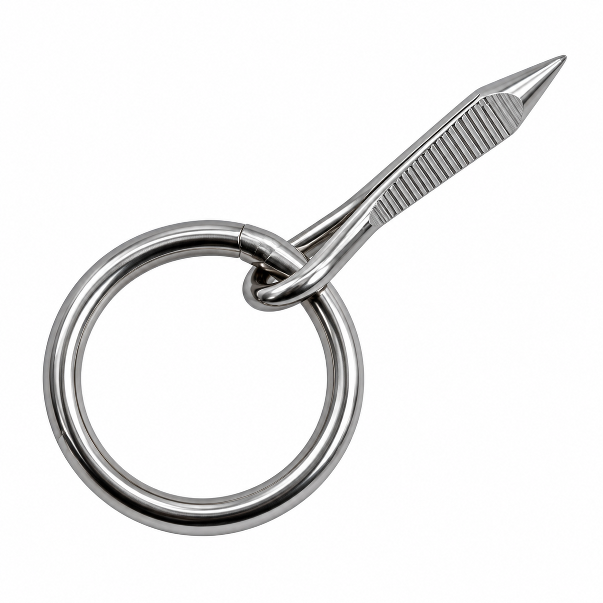 10 Pc Set Marine Stainless Steel Ring Nail Link Connector, Welded Ring Hardware for Yacht, Sailing, Boat, Rope, Chain