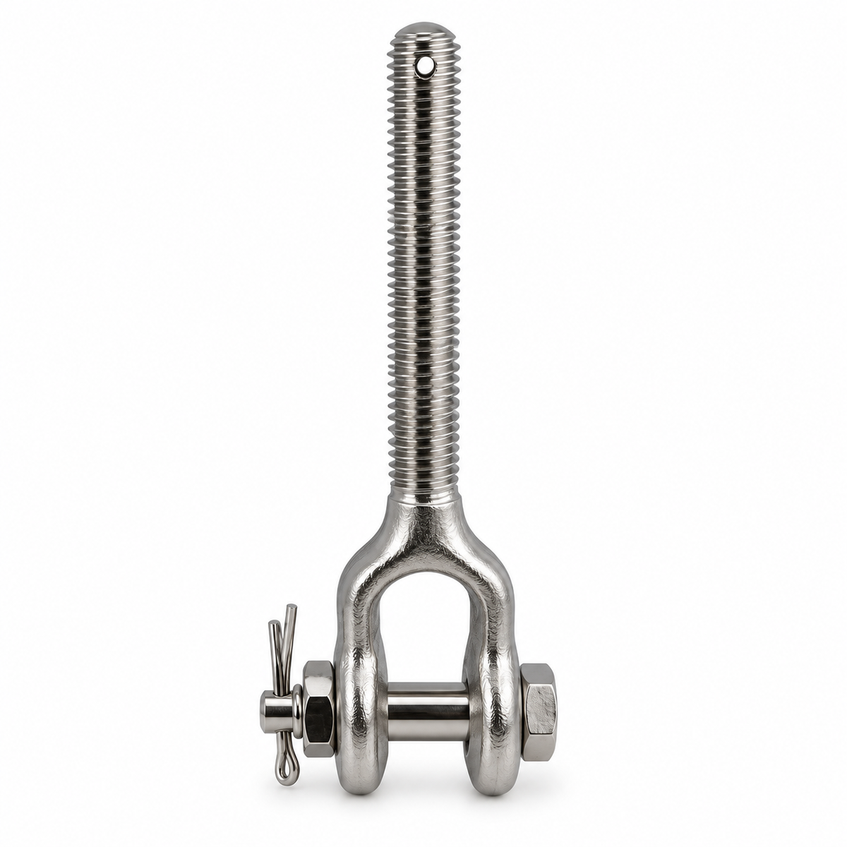 4 Pc Set T316 Stainless Steel Drop Forged Turnbuckle Jaw Right Hand Thread, Marine Rigging Jaw End Fitting for Cable Wire Rope