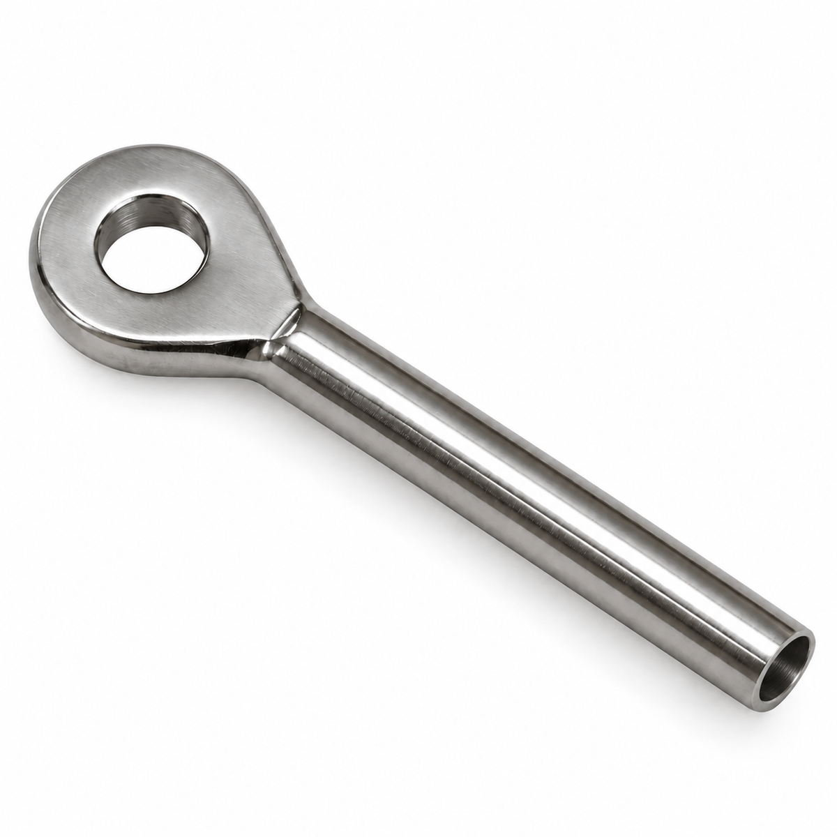 5 Pc Set T316 Stainless Steel Hand Swage Marine Eye, 1/8", 3/16", and 1/4" Cable Eye Terminal for Wire Rope