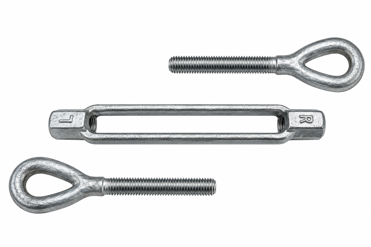Galvanized Drop Forged Turnbuckle, Hook Eye, Jaw Eye, Hook Hook, Jaw Jaw, and Eye Eye Rigging Tensioner