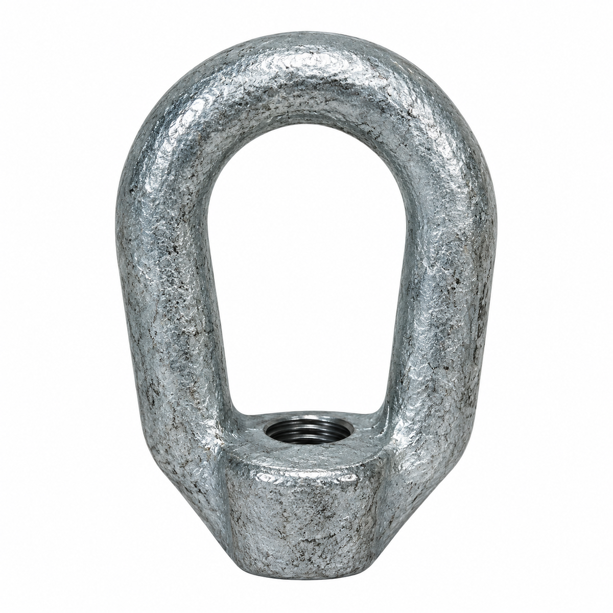 5 Pc Set Hot Dipped Galvanized Eye Nut Tap Thread, Drop Forged Carbon Steel Lifting Eye Nut for Rigging and Outdoor Use