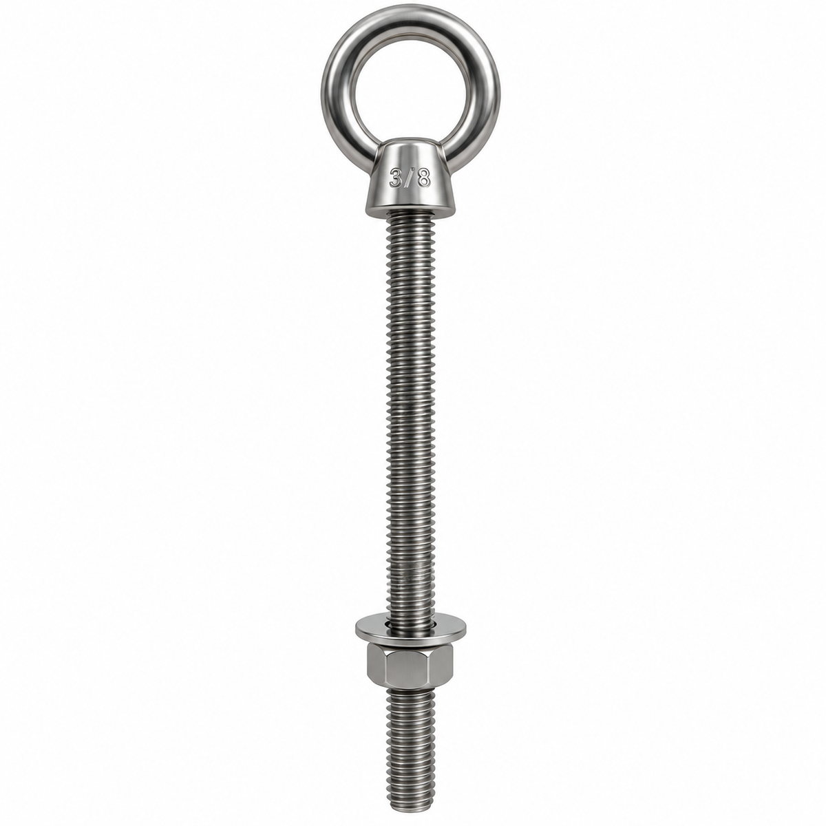 Marine Boat T316 Stainless Steel Shoulder Eye Bolt, Marine Grade Eye Bolt for Rigging, Lifting, Cable, and Deck Hardware