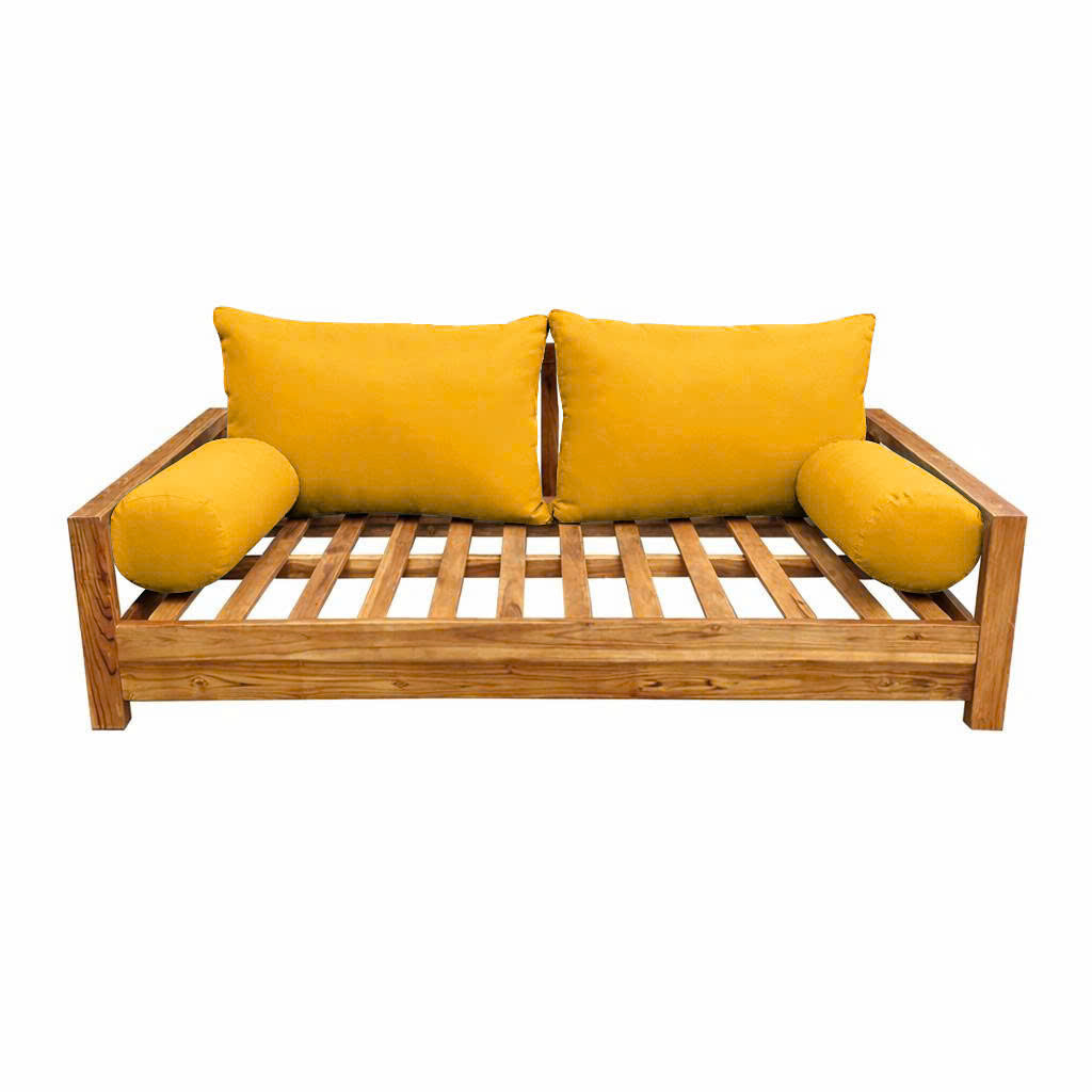 STYLE 2 Pillow & Bolster Cushion for Outdoor Indoor Daybed Porch Swing Bed Queen Size | COVERS ONLY |