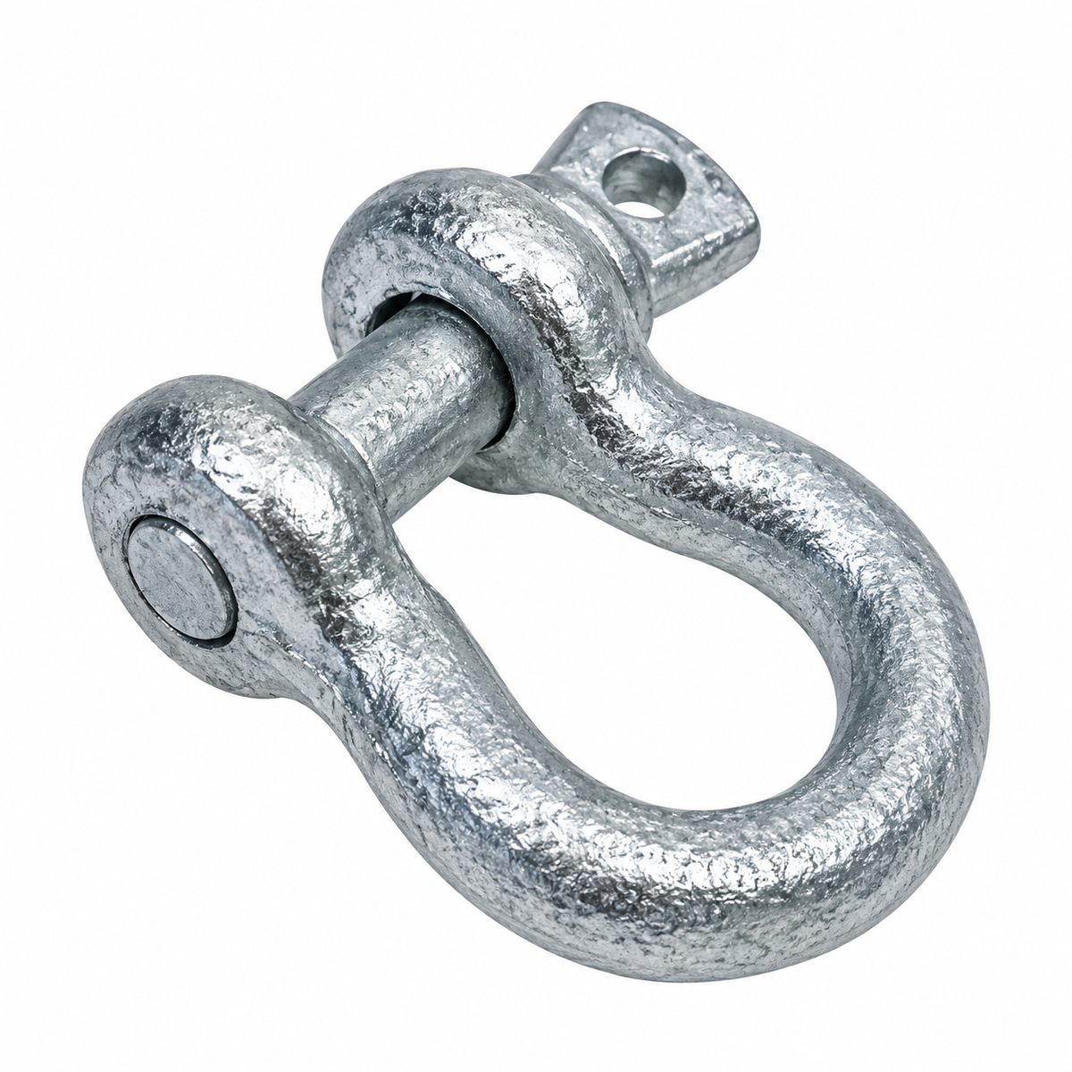 Galvanized Screw Pin Anchor Shackles , Heavy Duty Rigging Shackles for Chain, Rope, Cable, and Towing