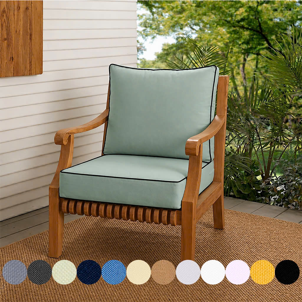 |COVER ONLY| Large Size 26x30x6 Outdoor Deep Seat Cushion , Water Repellent, Patio Furniture Patio Cushion Slipcovers Replacement