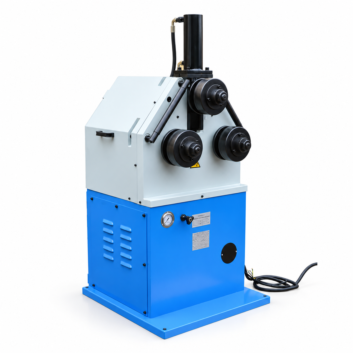 Hydraulic Roll Bender 3HP 220V 3-Phase Tube Pipe Ring Roller For Metal Fabrication, Curving, And Workshop Bending