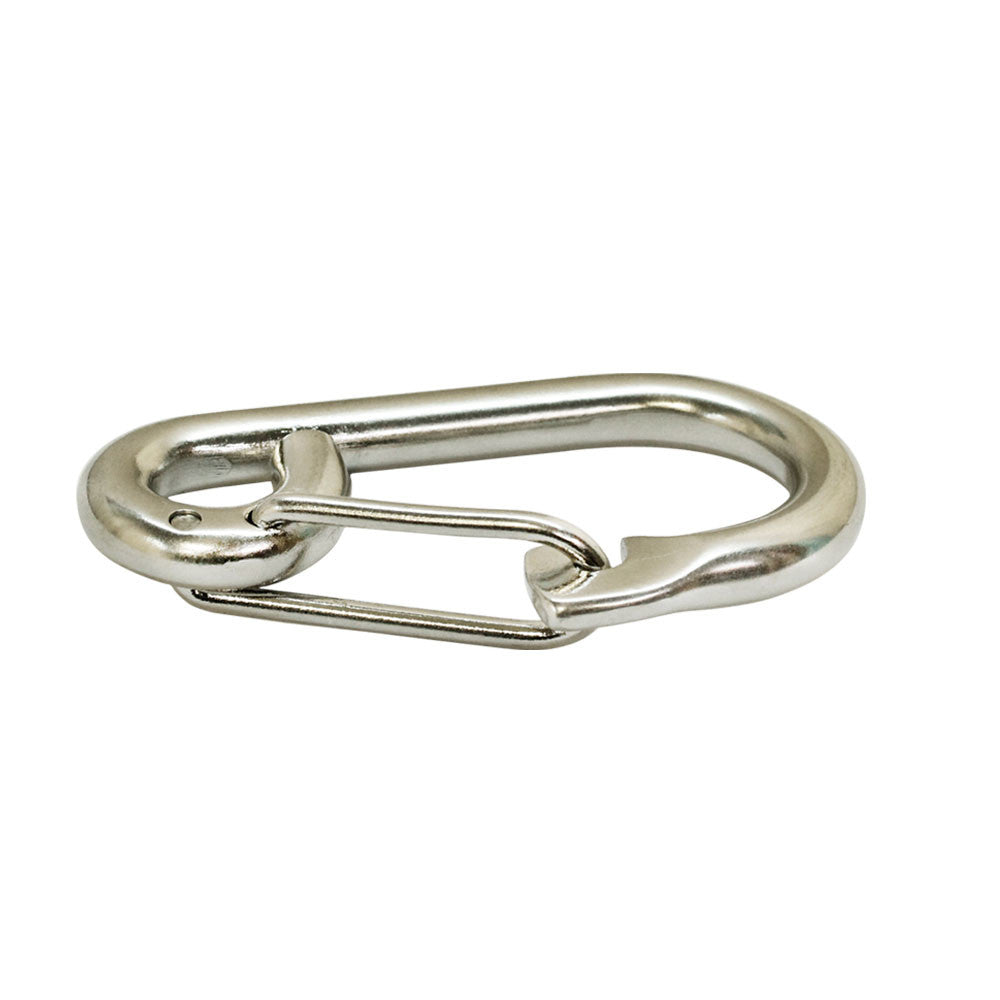 5 Pc Set Stainless Steel T316 Marine Boat Spring Snap Type Harness Clip, 1/4" and 5/16" Rope, Chain, and Rigging