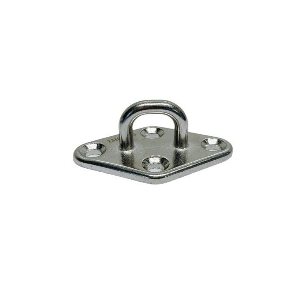 4 Pc Marine Boat Stainless Steel 5/16" Diamond Pad Eye Welded SS316 Eye Pad Lift