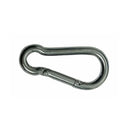 5 PC 3/16" x 50mm Carabiner Spring Snap Hook  Marine Stainless Steel 120 Lbs